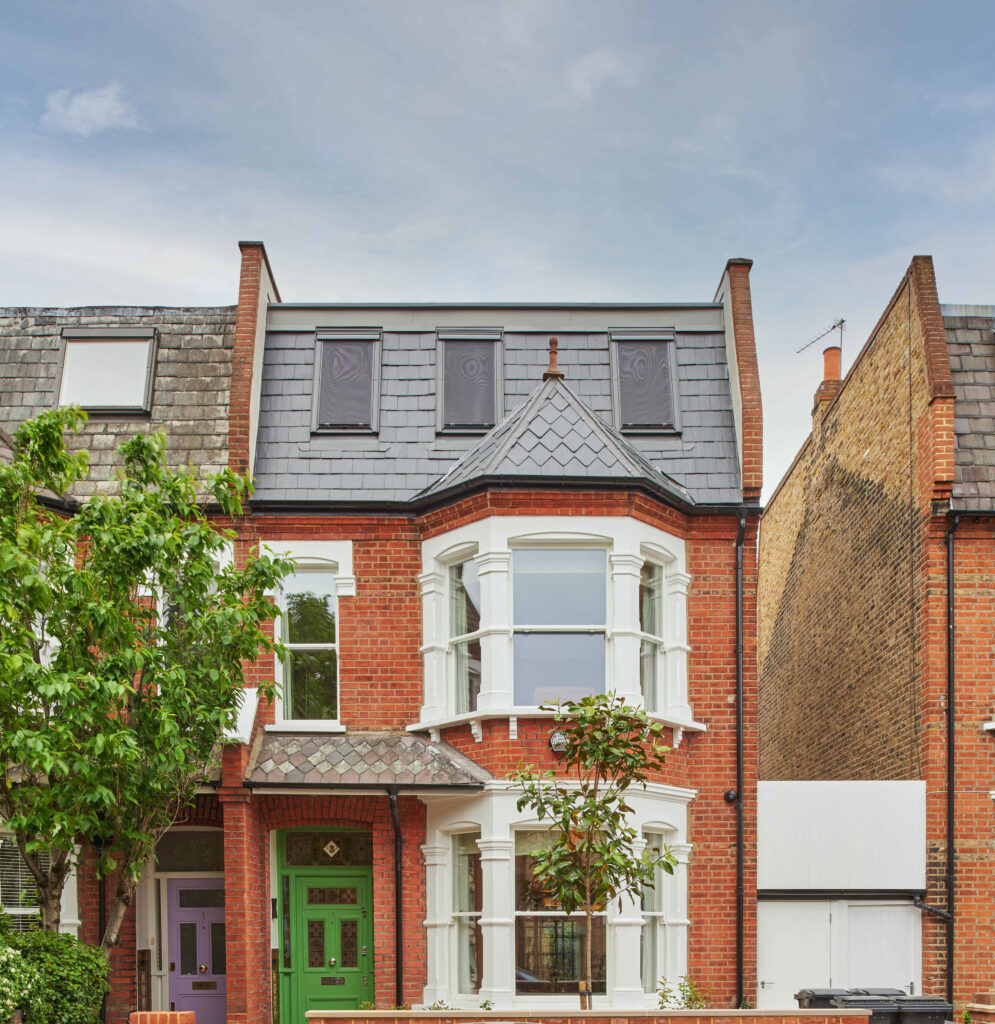 Triple-glazed sliding sash windows installed in our deep retrofit project in Fulham